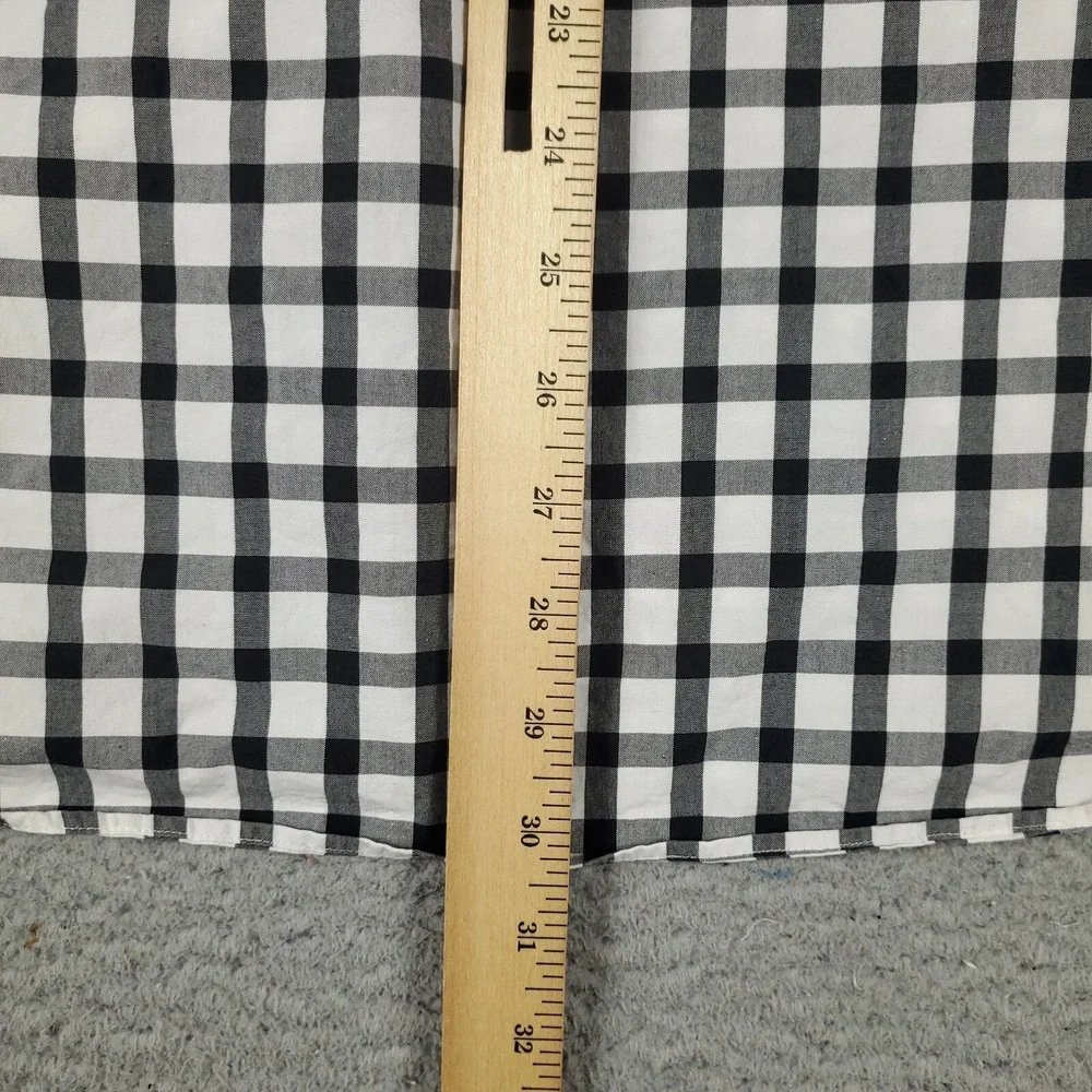 Ralph Lauren Shirt Mens 16 White Gray Check  Dress Button Up Long Sleeve - Picture 4 of 6